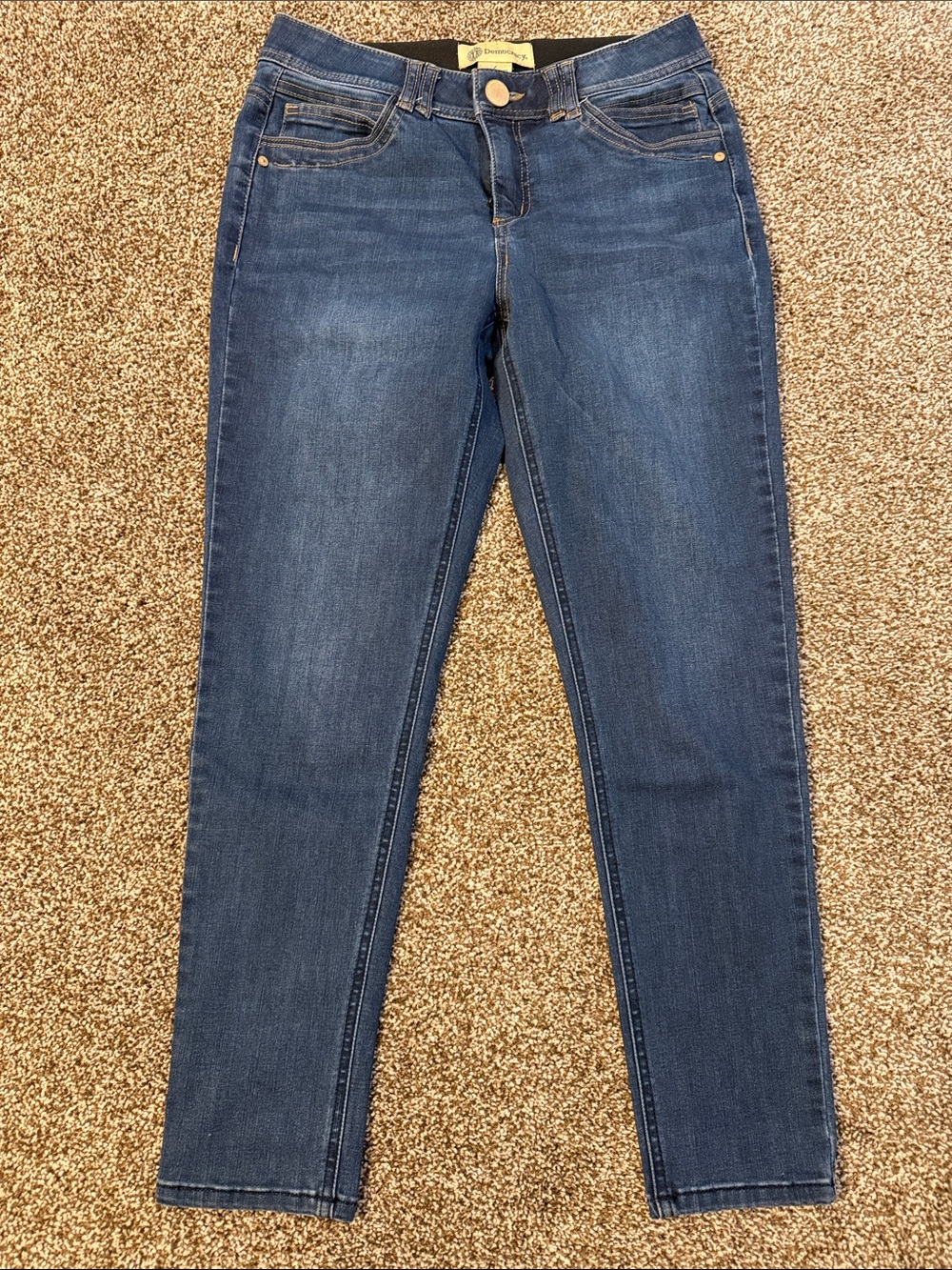 Democracy Dark Blue Women's Stretch Skinny Jeans